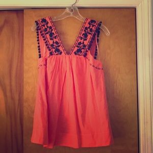 J. Crew NWT Embroidered Pom Pom Tank